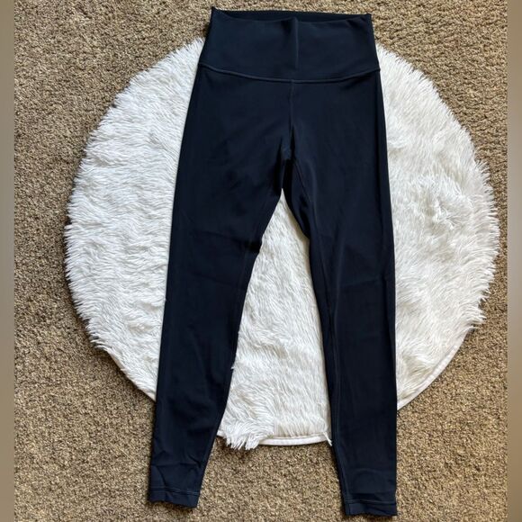 Lululemon Wunder Under High Rise Leggings Blue Womens Size 6 - Picture 2 of 7